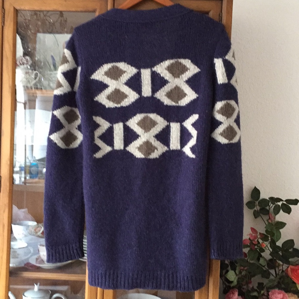 Closed Navy Button Down Cardigans - image 5